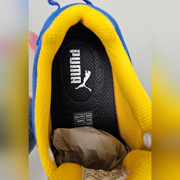 Mens PUMA Safety Kickflip Low SD Shoes BLUE/YELLOW main image 7